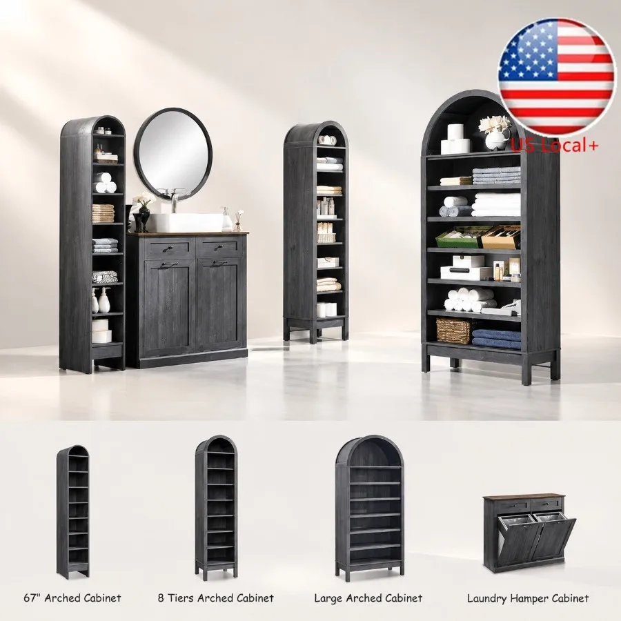 Storage & Organization - 67 Lemari Penyimpanan Kamar Mandi Berbentuk