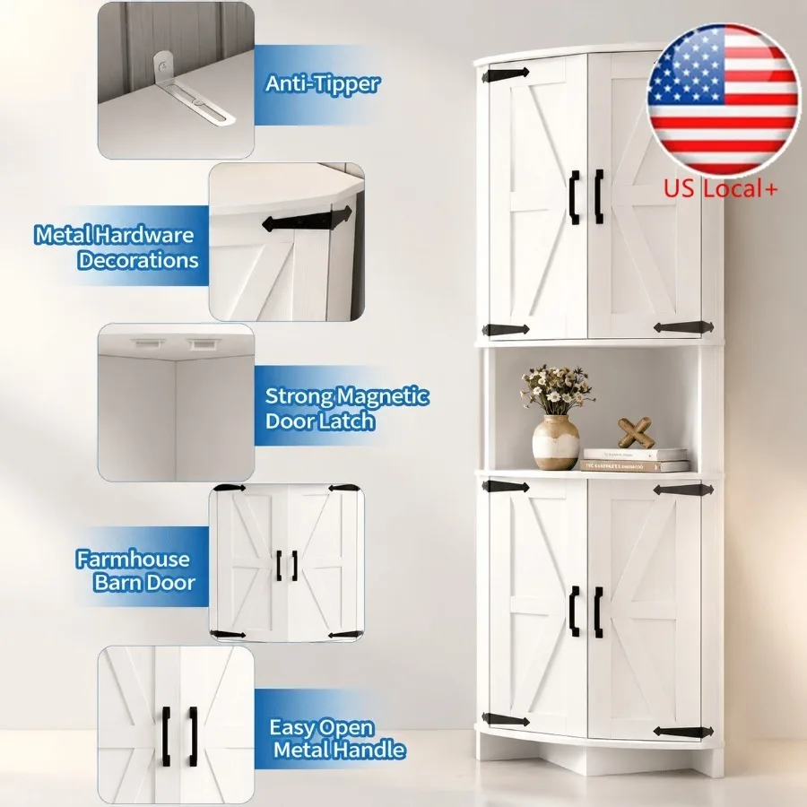 Kitchen - Lemari sudut tinggi 64,8 dengan pintu,