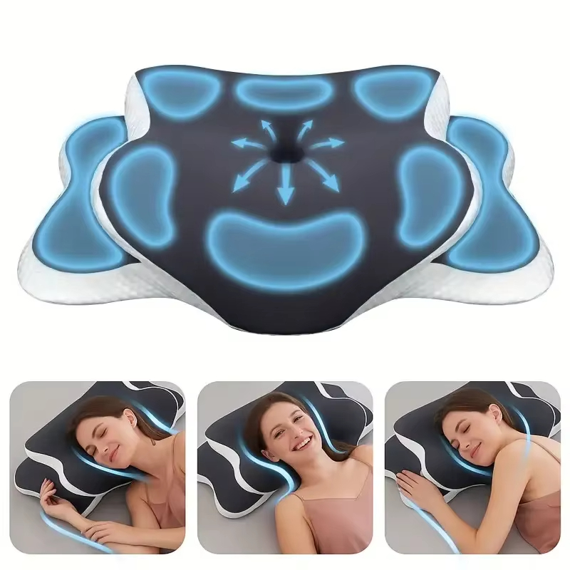 Memory Foam Orthopedic Pillow Neck Pain - Bantal Busa Memori Berbentuk Kupu-kupu, Bantal