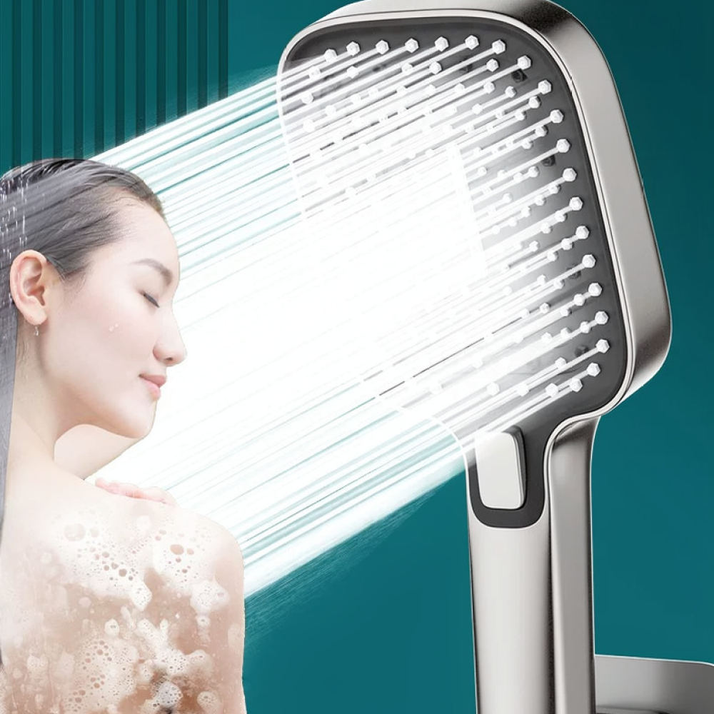 High Pressure Shower Head Handheld - Kepala Pancuran Bertekanan Tinggi, Model Genggam
