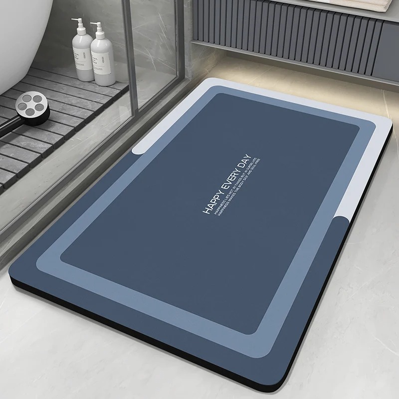Quick Dry Diatomite Bath Mat - Keset Kamar Mandi Diatomite, Penyerap Air,