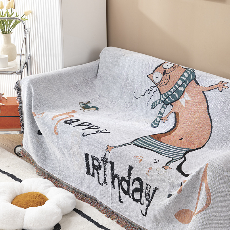 Selimut Motif Harimau Bersayap - Boho Throw Blanket Fringe ulasan dan harga