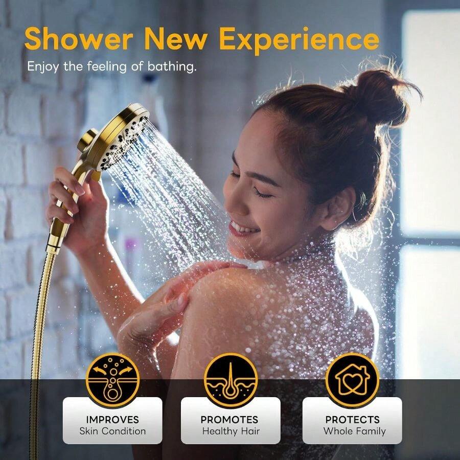 Kepala Pancuran Tangan Berteka - High Pressure Shower Head Handheld ulasan dan harga