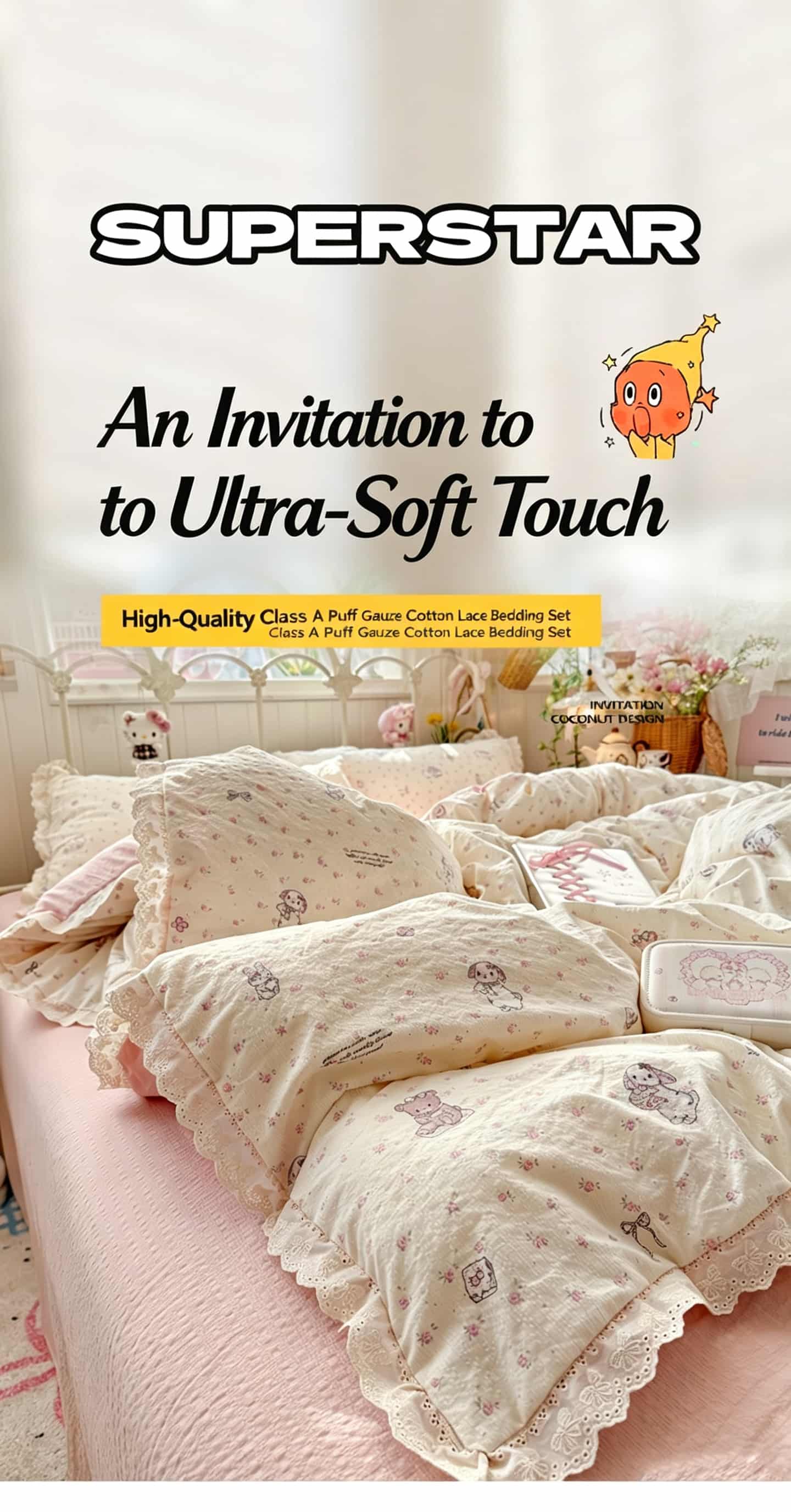 Set Sprei Bergaya Cottagecore  - Aesthetic Floral Duvet Cover ulasan dan harga