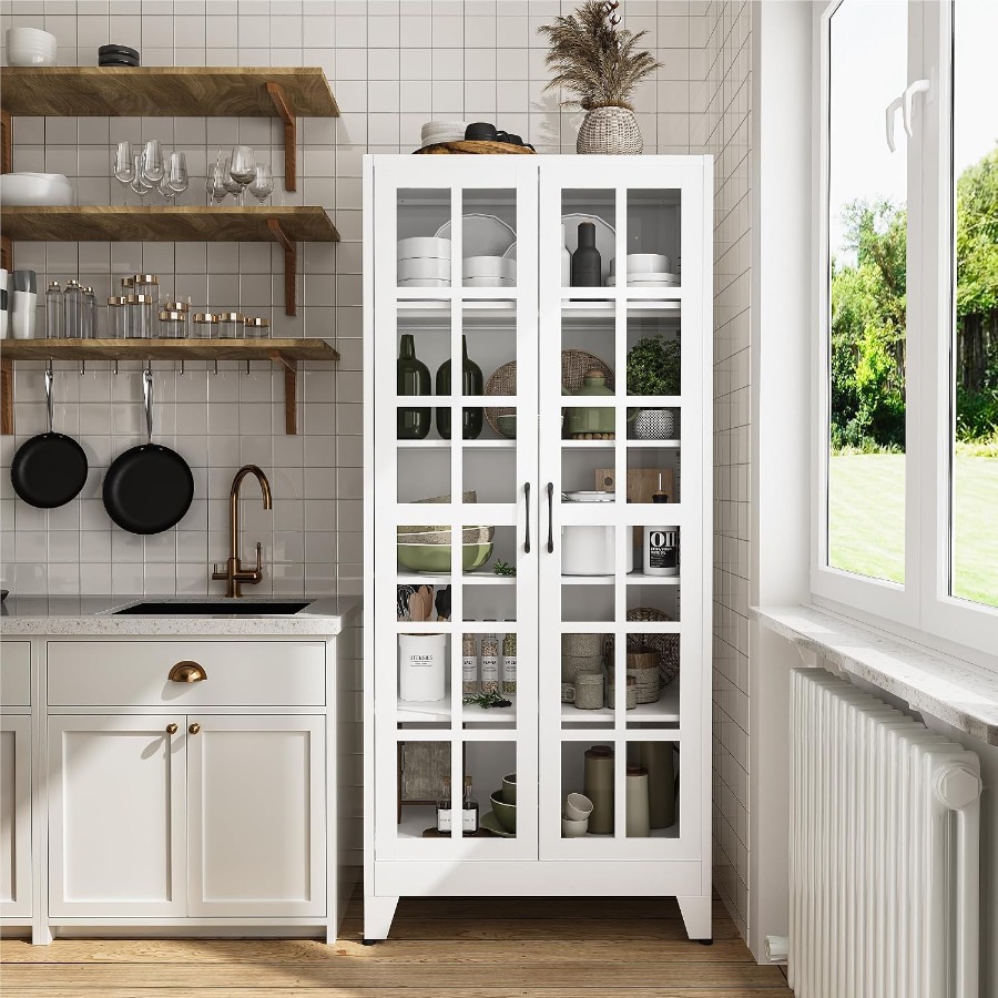 Lemari pajangan dengan pintu k - Kitchen ulasan dan harga