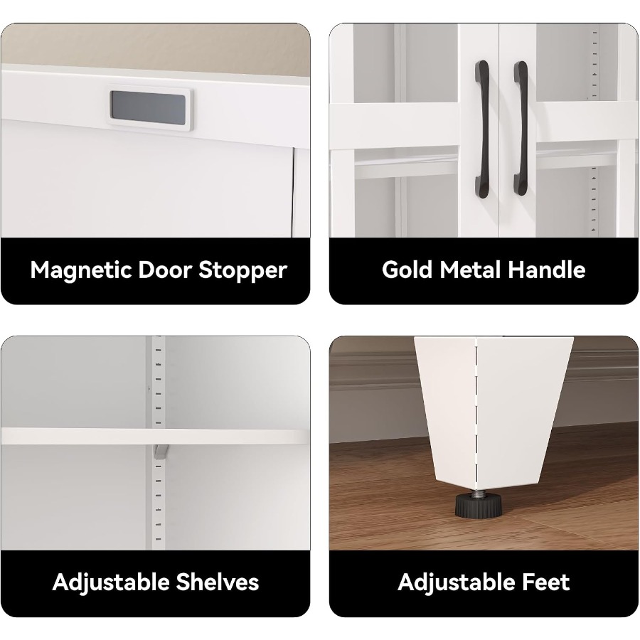Lemari pajangan dengan pintu k - Kitchen ulasan dan harga