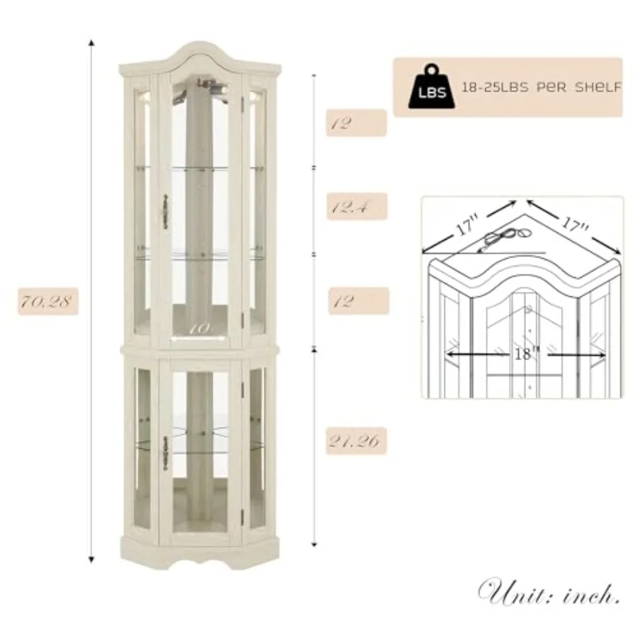 Lemari pajangan sudut untuk me - Storage & Organization ulasan dan harga