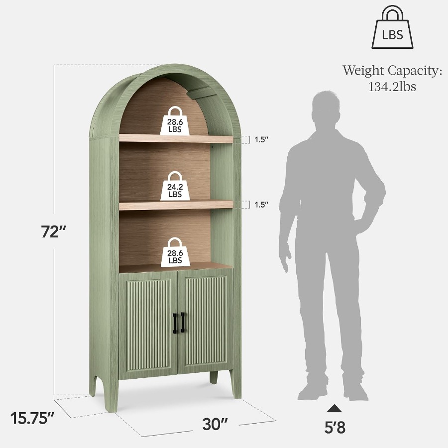Lemari Pantry Berbentuk Lengku - Storage & Organization ulasan dan harga