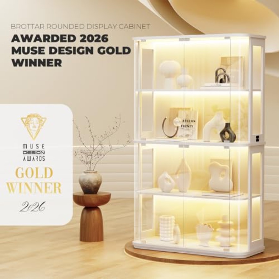 Lemari pajang berbentuk bulat  - Lighting ulasan dan harga